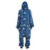 Snuggs Blanket Onesie Blue Christmas Tree